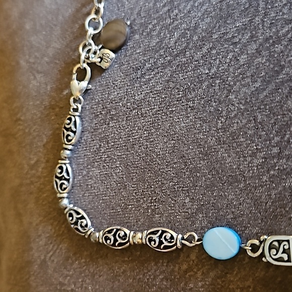 BRIGHTON Western Crown Shell Wood Knot Beaded Multi-strand Necklace - Picture 7 of 9